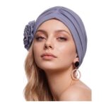 ColorAngel Chemo Headwear Women Soft Turban Light Sky Blue