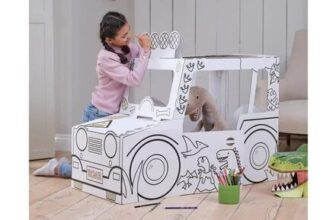 Colour-in Cardboard Dino Safari 4×4