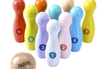 Colourful Baby Skittles Wooden Number Skittles