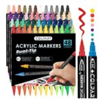 Colpart 48-Color Dual-Tip Acrylic Paint Pens
