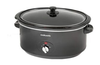 Cookworks 6.5L Slow Cooker – Black