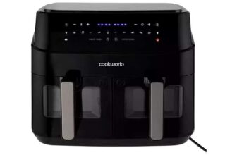 Cookworks 9L Dual Air Fryer – Black
