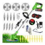Cordless 21V Strimmer with 2×2.0Ah Battery & Fast Charger