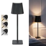 Cordless Rechargeable LED Table Lamp Black Vela TL02