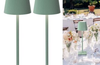 Cordless Rechargeable LED Table Lamp Green Vela TL02
