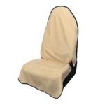 Corduroy Car Seat Cover, Waterproof, Non-Slip, Beige