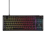 Corsair K55 CORE TKL RGB Gaming Keyboard Tenkeyless, 8-Zone RGB, Quiet Membrane Keys Black with voucher