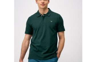 Cotton Polo Shirt in Bottle Green