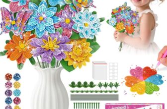 Craft Kits for Kids Diamond Art Flowers Diamond Painting Kit Toy – Sold by MOMO MEW FBA