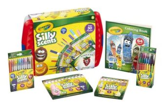 Crayola Silly Scents Colouring Tub with 64-Page Book