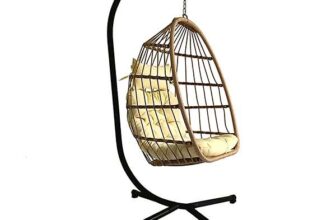 Cream Luxury Hanging Egg Chair with Cushion – Sold & shipped by Home Online Stores Limited