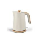 Cream Wood Textured Scandi Fast Boil Kettle 1.7L