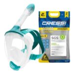 Cressi Java Junior Full-Face Mask Compact Fit XS Clear/Aquamarine