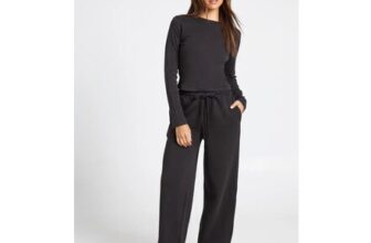 Crew Neck Long Sleeve Top and Straight Leg Jogger Tracksuit