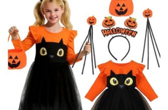 Crittygo Pumpkin Costume for World Book Day with Tutu