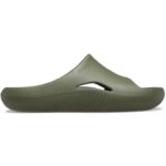 Crocs Unisex Adults Mellow Recovery Slide Sandals, Army green – UK Sizes: 4 – 9 & 12