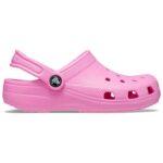 Crocs Unisex Kids Classic Clog K Clogs, Taffy Pink, J2 UK / EU 33 – Very Good £6.38 / Like New £6.45 – Sold By Amazon Resale