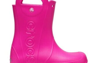 Crocs Unisex Kids Rain Boots Pink Crush UK 5