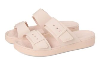 Crocs Womens Brooklyn Buckle Low Sandal Quartz UK 9