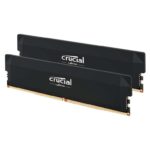 Crucial Pro DDR5 RAM 32GB Kit (2x16GB) 6000MHz CL36, Overclocking Gaming, Intel XMP 3.0 / AMD EXPO, Computer Memory (PC), Black