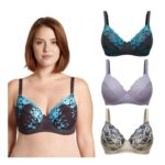 Curve Muse 3-Pack Balconette Underwire Lace Bra, 38DD