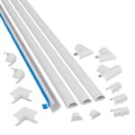 D-Line 20x10mm Cable Trunking 4m Multipack – White