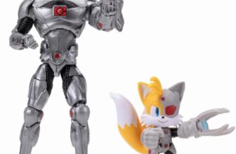 DC X Sonic the Hedgehog Tails as Cyborg & Cyborg 2.5/5-inch Figures Multipack Officially Licensed by Jakks Pacific, Includes Classic Action Figures, Detailed Articulated Design, Sonic x DC Collectibles