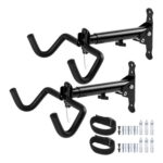 DEAL STACK – 2-Pack Foldable Bike Wall Mount Rack with Helmet Hook