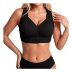 DEAL STACK – Posture Correcting Wireless Bra for Women, Full Coverage, Black, UK