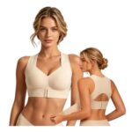 DEAL STACK – SXcggal Posture Wireless Bra Full Coverage Beige M