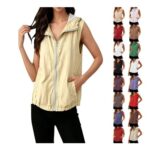 DEAL STACK – Womens Lightweight Vest UPF 50 Full-Zip Sleeveless Jacket Yellow