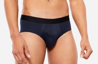 DECATHLON Mens breathable briefs – Dark blue