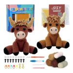 DEMIUKO Crochet Kit for Beginners Highland Cow
