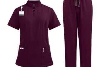 DIYIOUZHOU Beauty Therapist Scrubs Uniforms for Women