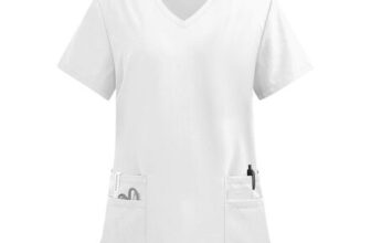 DIYIOUZHOU Scrub Tops for Women UK Nurse Uniform