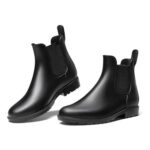 DREAM PAIRS Womens Ankle Wellies Chelsea Rain Boot