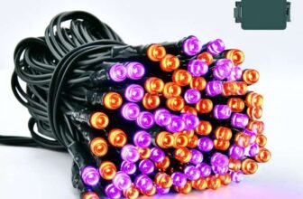 Dalugo Halloween Decoration Lights, 5M 50 LED Orange Purple Fairy Lights with Timer,IP65 Waterproof – Prime Price Sold by Dalugo / FBA