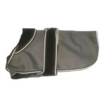 Danish Design 2-in-1 Dog Coat with Removable Padding, Grey/Black, 10in