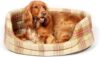 Danish Design Newton Moss Orange Brown Check Machine Washable Dog/Puppy Slumber Bed 40 Inch