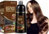 Dark Brown Hair Dye Shampoo 3 in 1 for Grey Hair Coverage, Men Women