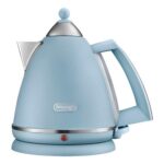 DeLonghi Argento Flora KBX3016.AZ Kettle, 360 Swivel, Cord Storage, Blue