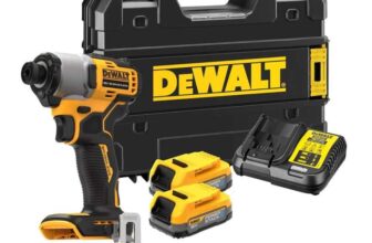 DeWalt DCF840E2T-GB 18V XR Impact Driver Kit – 2x 1.7Ah Batteries Charger and TStak Case