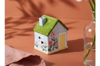 Decorative Blue Ceramic House