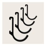 Designfactory Hamburg Utensil Holder – Self-Adhesive Rail, 4 Hooks