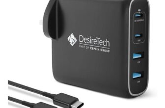 Desiretech 100W USB C Charger with Cable & Pouch, Fast Charging,