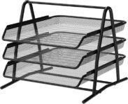 Detectalia Desk and Document Organiser Tray 3 Levels Black