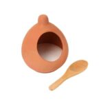 Dexam Terracotta Salt Cellar & Spoon