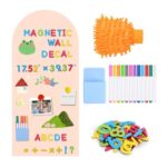DiULi Arch Magnetic Wall Decal Board, Self-Adhesive for Kids, Beige