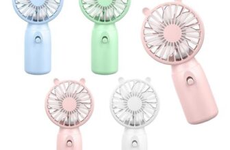 Dididudi 4-Pack Portable Handheld Fan with Bear Ears