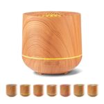 Diffuser, 300ml Ultrasonic Aroma Diffuser for Essential Oils, with 7-Color LED Light & Auto – Nixtrve Store FBA